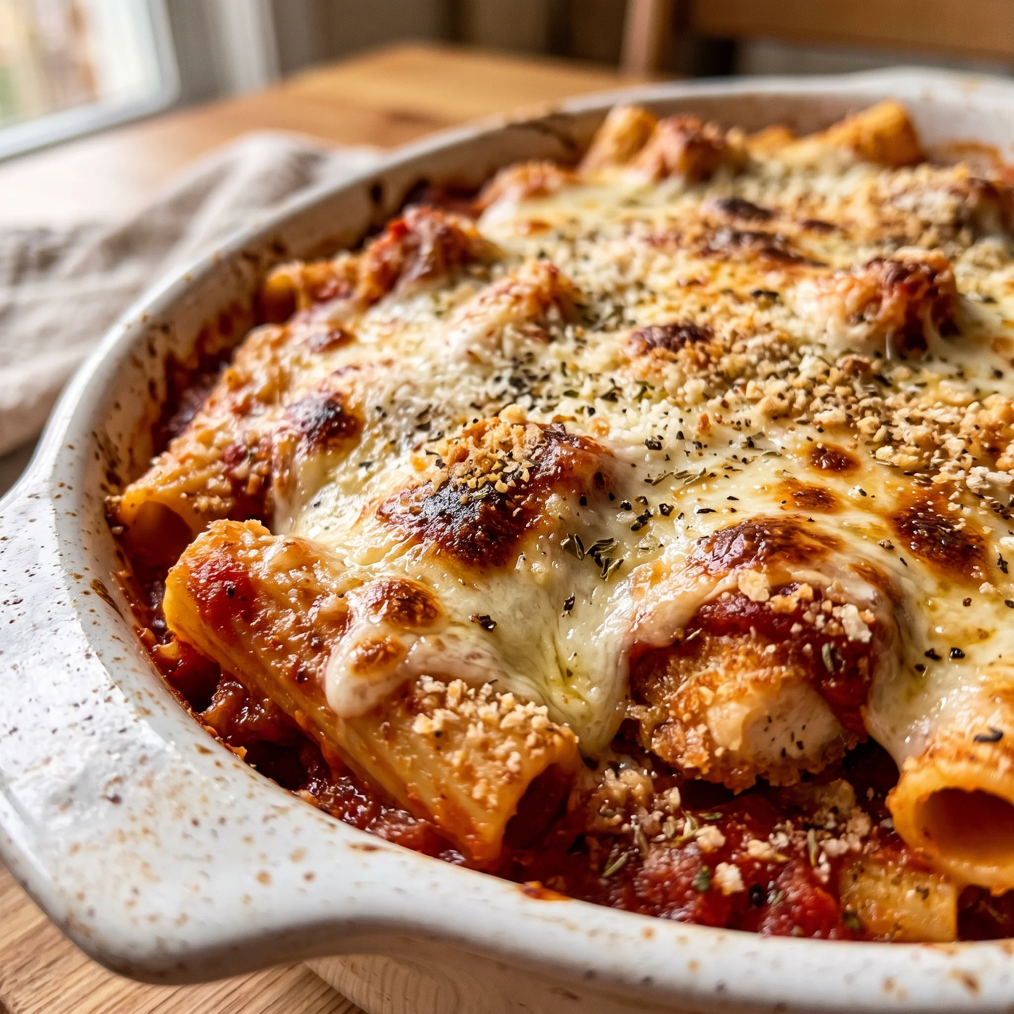 Dump And Bake Chicken Parmesan Casserole 2 Dump And Bake Chicken Parmesan Casserole
